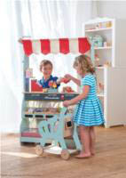 Le Toy Van-Wooden Play Food - Reversible Shop and Cafe