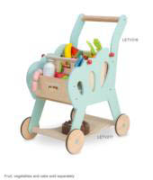 Le Toy Van-Wooden Play Food - Shopping Trolley