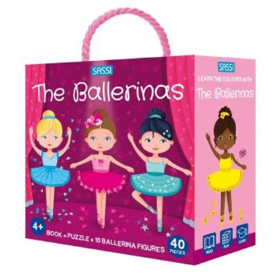 Learn Colours Ballerina 3D Puzzle and Book Set 40 pcs