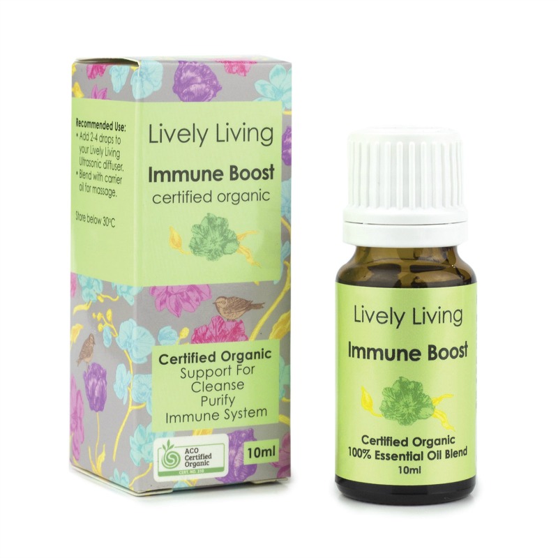 Lively Living 100% Certified Organic Essential Oil Immune Boost