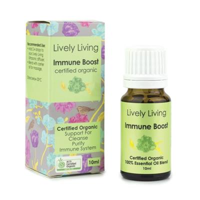 Lively Living 100% Certified Organic Essential Oil Immune Boost