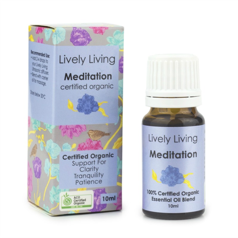 Lively Living 100% Certified Organic Essential Oil Meditation