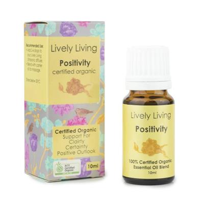 Lively Living 100% Certified Organic Essential Oil Positivity