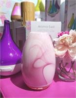 Lively Living Aroma Swirl Glass Ultrasonic Vaporiser - Pale Pink