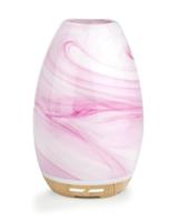 Lively Living Aroma Swirl Glass Ultrasonic Vaporiser - Pale Pink