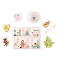 Love Mae Divided Plate 5 Piece Set Animal Village