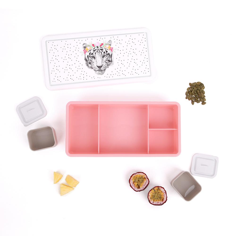 Love Mae Floral Tiger - Bento Lunch Box