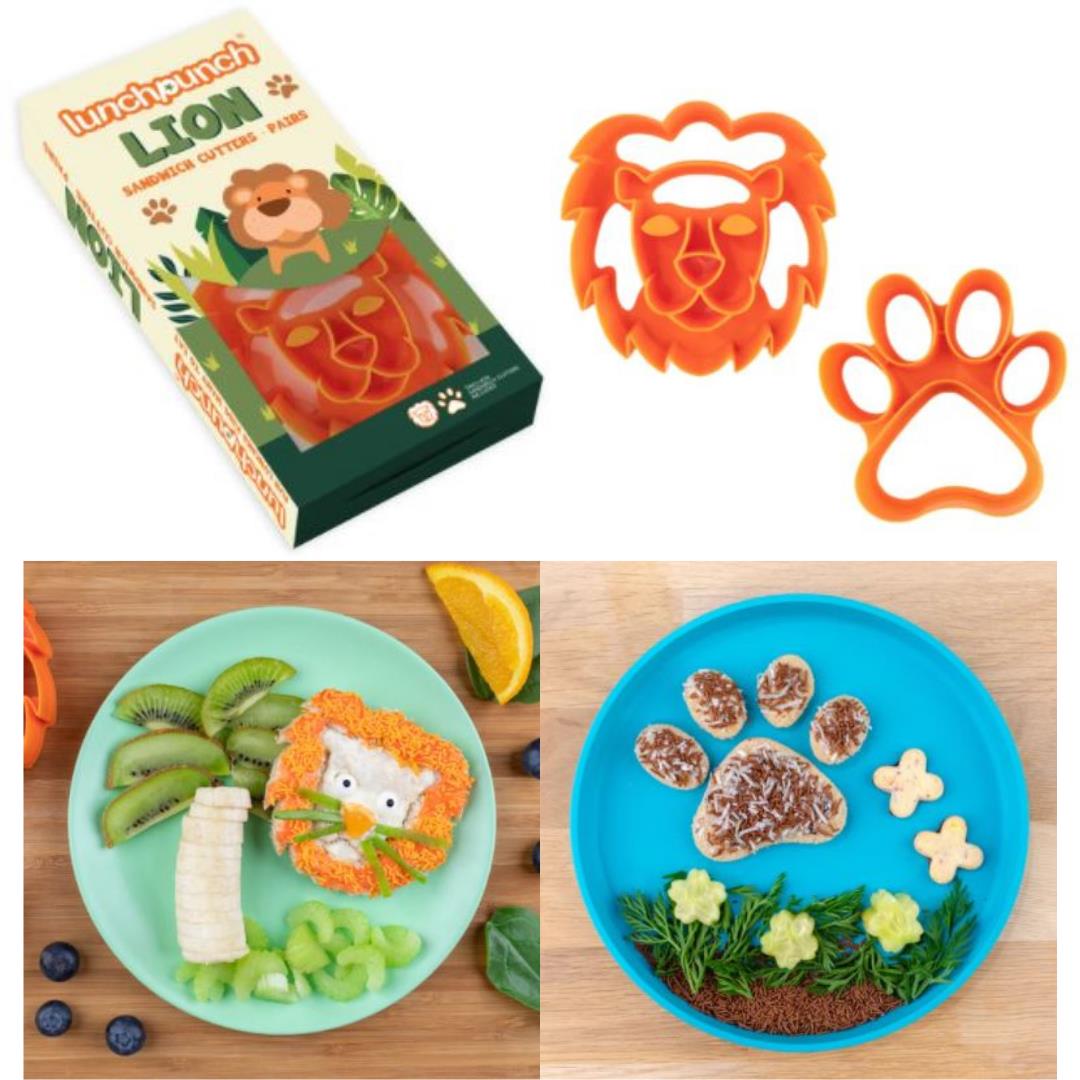 Lunch Punch Lion Sandwich Cutters 2pk