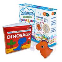 MAGIC COLOUR CHANGING BATH BOOK & TOY - DINOSAUR