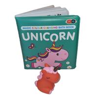 MAGIC COLOUR CHANGING BATH BOOK & TOY - UNICORN