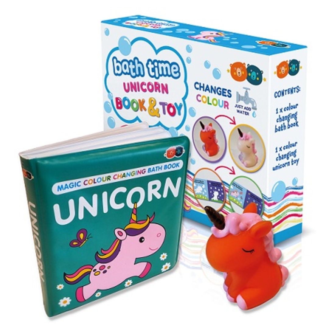 Colour Changing Bath Book & Toy - Unicorn