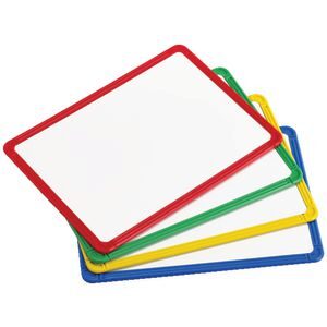 Magnetic Plastic Framed White Board