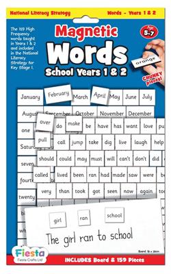 Magnetic Words and Board Grade 1 and 2