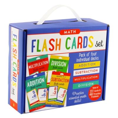 Math Flash Cards Set of 4