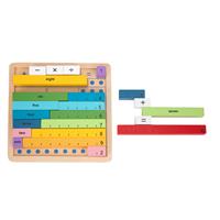 MATHS LEARNING RODS COUNTING GAME BOARD