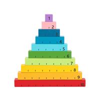 MATHS LEARNING RODS COUNTING GAME BOARD