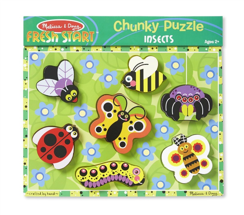 Melissa and Doug Insect Chunky Puzzle| Educational Toys