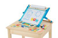  Double-Sided Magnetic, Tabletop Easel (chalkboard on reverse of dry-erase board)