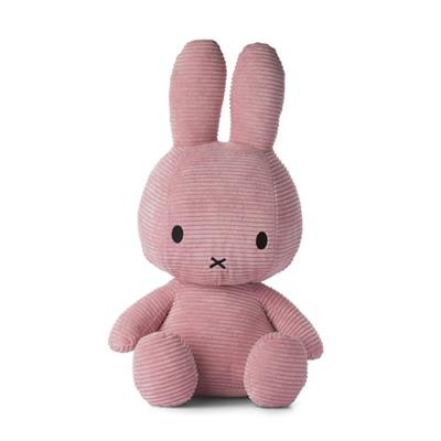 Miffy Sitting Corduroy Pink (50cm)