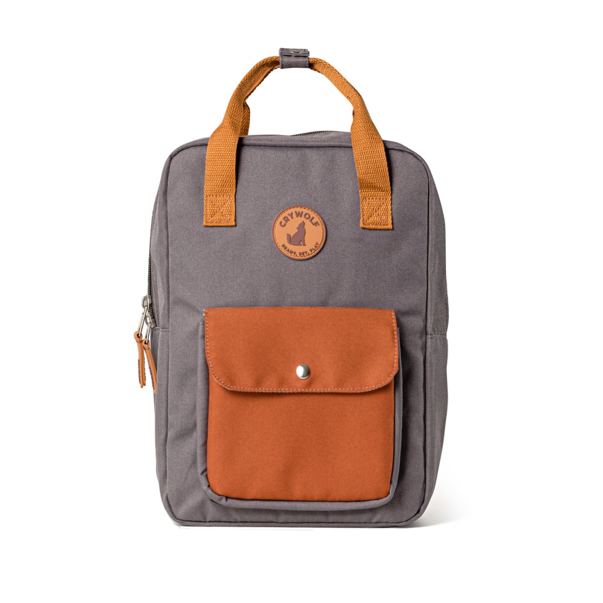 Mini Backpack Charcoal/Rust Front