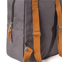 Mini Backpack Charcoal/Rust Straps