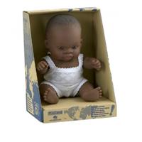 Miniland African Baby Boy Doll 21cm