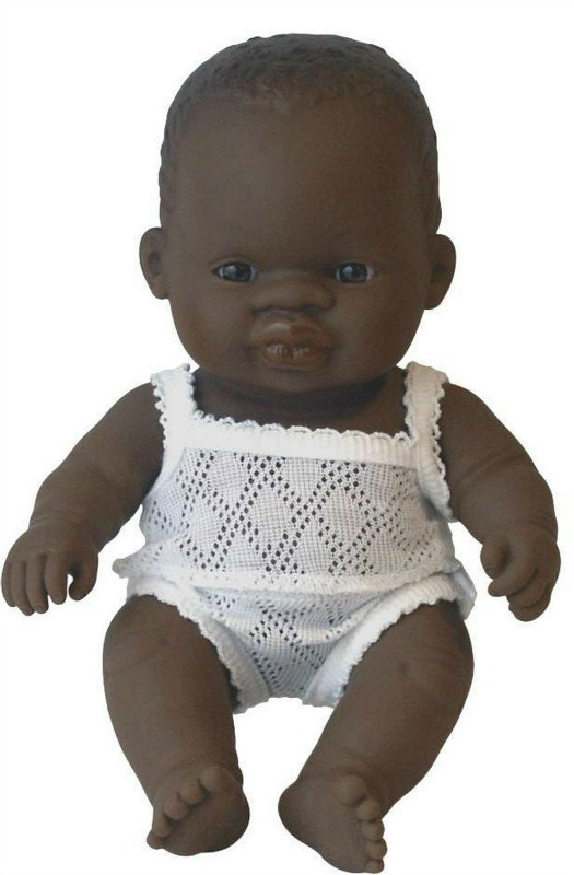 Miniland African Baby Girl Doll 21cm