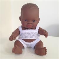 Miniland African Baby Girl Doll 21cm