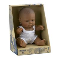 Miniland Hispanic Baby Girl Doll 21cm