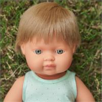 Miniland Dark Blonde Boy Doll