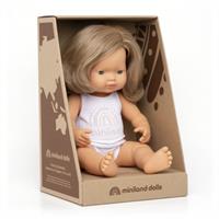 Miniland Dark Blonde Girl Doll