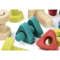 Miniland Eco Nuts and Bolts & Cards, 28pcs