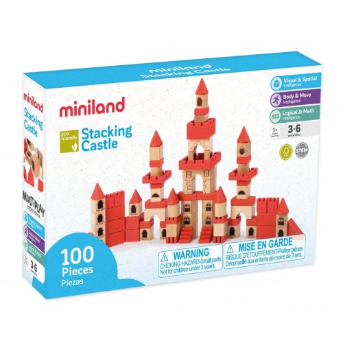 Miniland Eco Stacking Castle 100 pieces