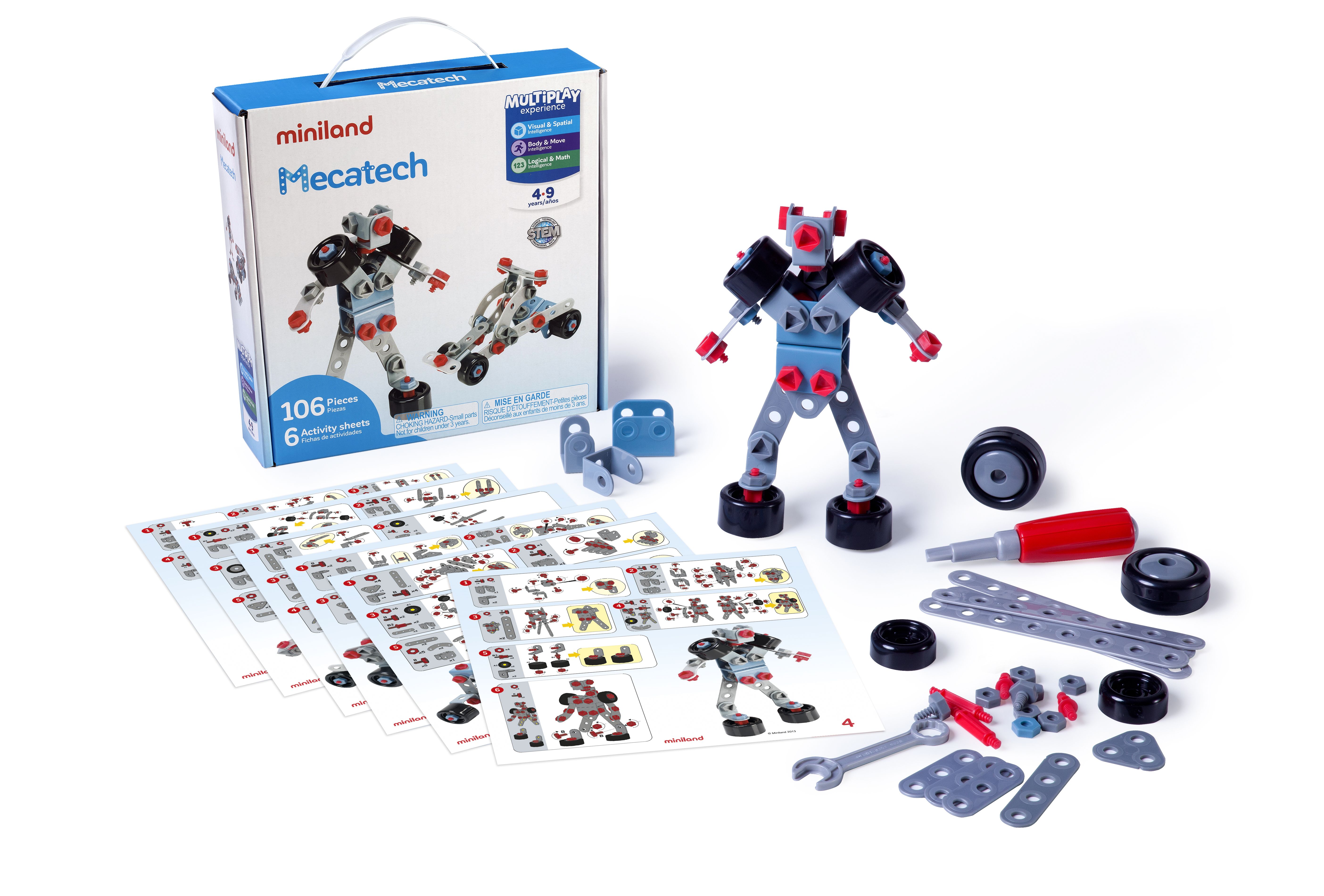 Miniland Mecatech 106pc STEM Activity Toy