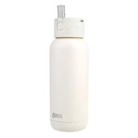 Moda Ceramic Lined Stainless Steel Triple Wall Insulated Drink Bottle 1L Alabaster