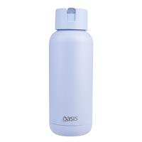 Moda Ceramic Lined Stainless Steel Triple Wall Insulated Drink Bottle 1L Periwinkle