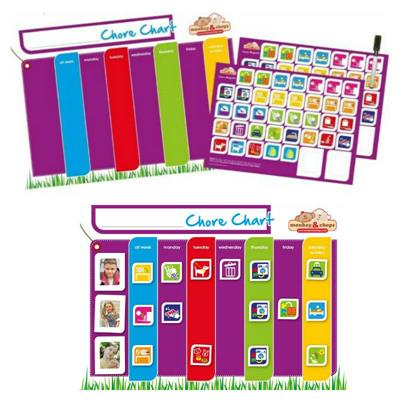 Monkey & Chops Fully Magnetised Chore Chart