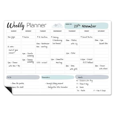 Monkey & Chops Weekly Planner