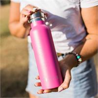 MontiiCo Drink Bottle - Bright Pink Glitter