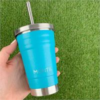 MontiiCo Mini Smoothie Cup - Glitter Aqua