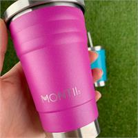 MontiiCo Mini Smoothie Cup - Glitter Magenta