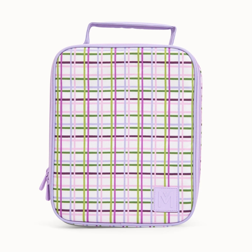 MontiiCo Insulated Large Lunch Bag and Ice Pack: Berry Patch