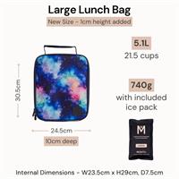 MontiiCo Insulated Large Lunch Bag and Ice Checkmate