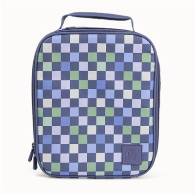 MontiiCo Insulated Large Lunch Bag and Ice Pack: Checkmate