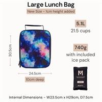MontiiCo Insulated Large Lunch Bag and Ice Coconut