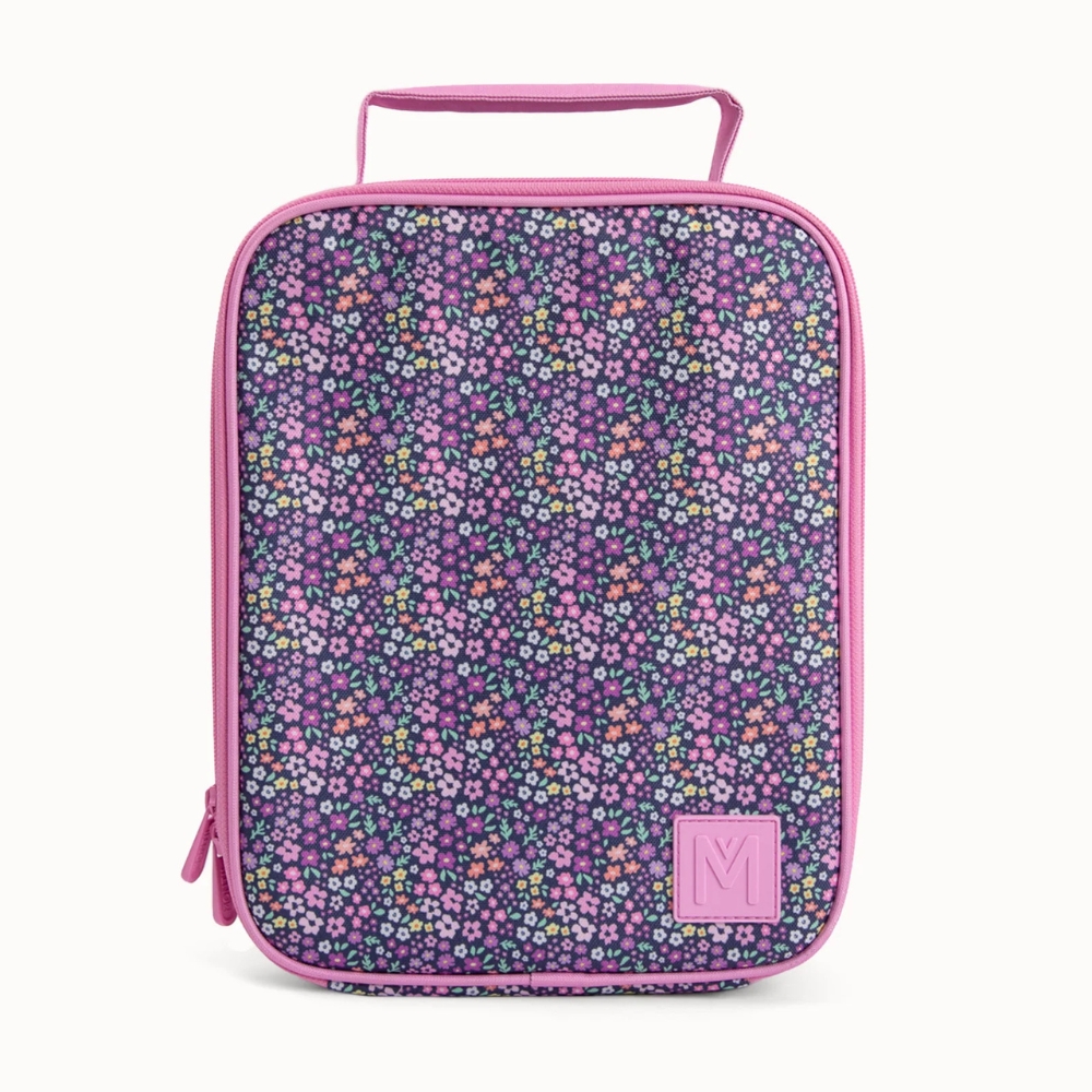 MontiiCo Insulated Large Lunch Bag and Ice Pack: Meadow