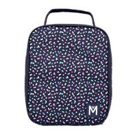 MontiiCo Insulated Large Lunch Bag and Ice Pack Confetti