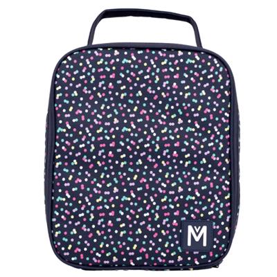 MontiiCo Insulated Large Lunch Bag and Ice Pack Confetti