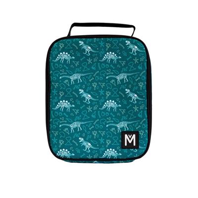 MontiiCo Insulated Large Lunch Bag and Ice Pack Dinosaur Land