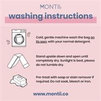 MontiiCo Insulated Large Lunch Bag Washing Instructions